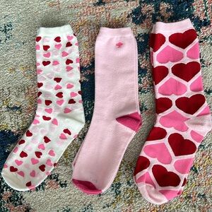 KATE SPADE ♠️ heart crew socks